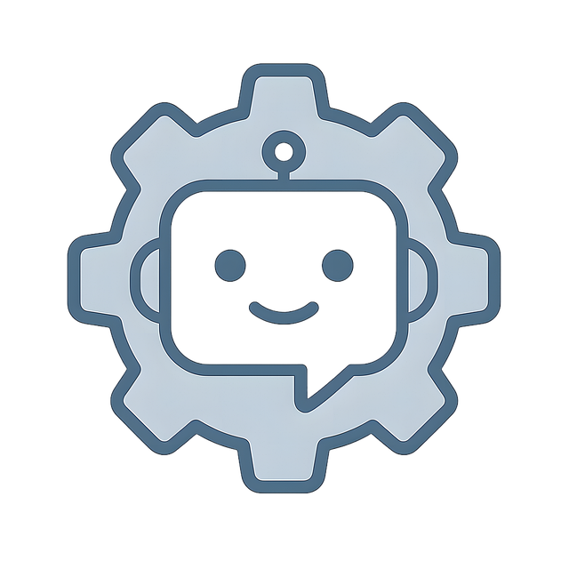 Chatbot, Engranaje, Icono, Robot