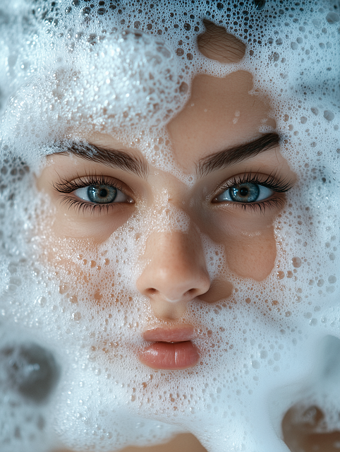 Mujer, Femenino, Agua, Jabón, Baño